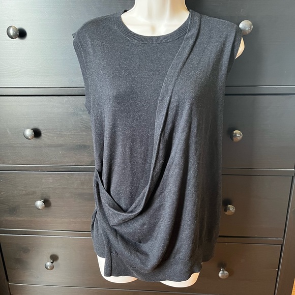 All Saints Lapse charcoal tank top size 6 - Picture 10 of 11